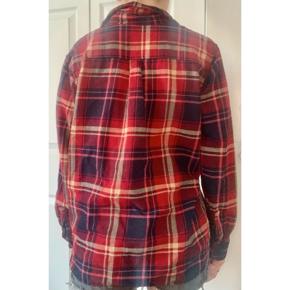 🌹 Uniqlo red plaid flannel - Picture 8 of 10